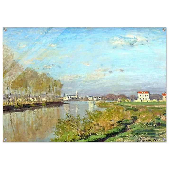 Argenteuil, The Seine - claude monet Acrylic Print - 70x100 cm / 28x40″ inches