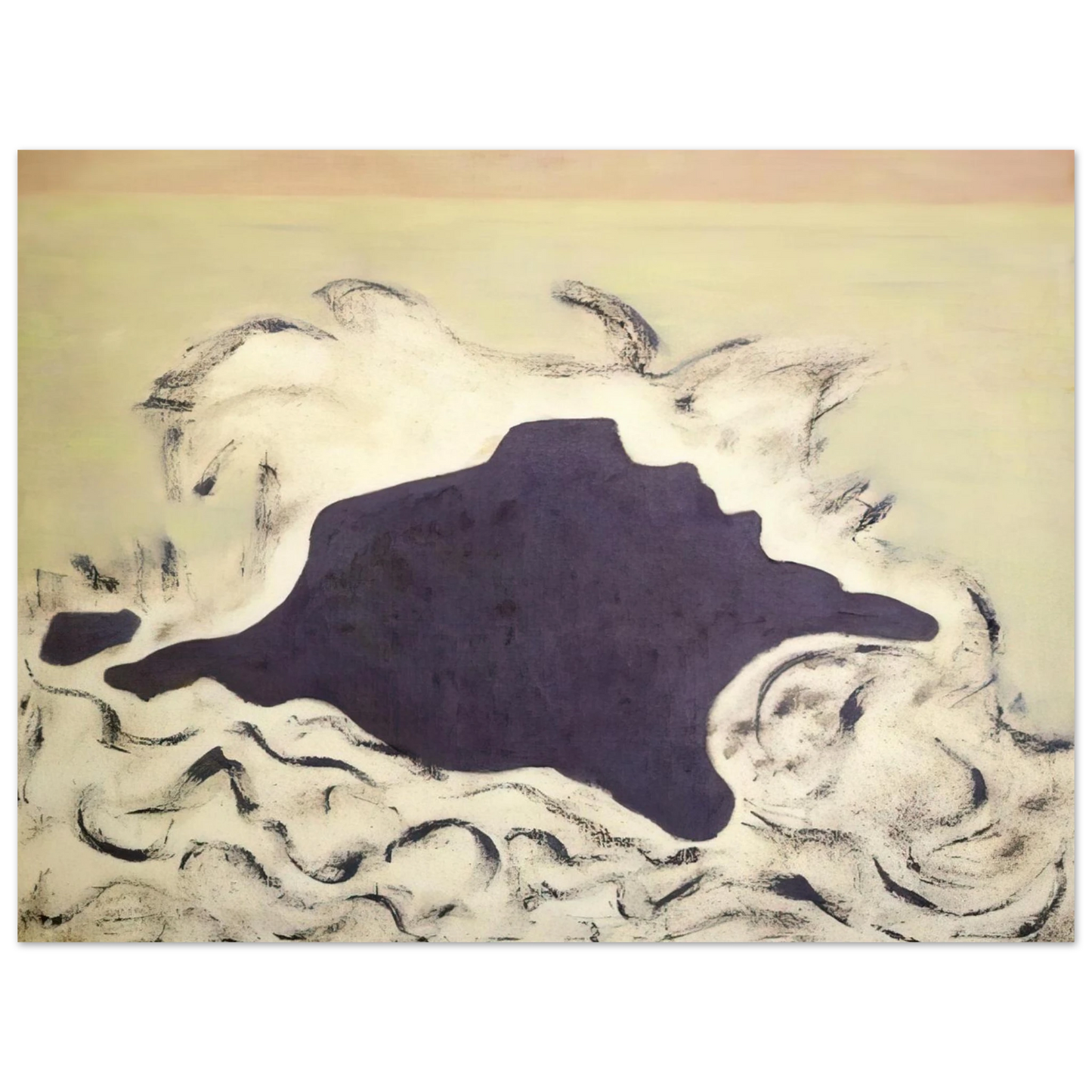 Milton Avery - Advancing Sea - 1953 Fine Art Poster - Default Title