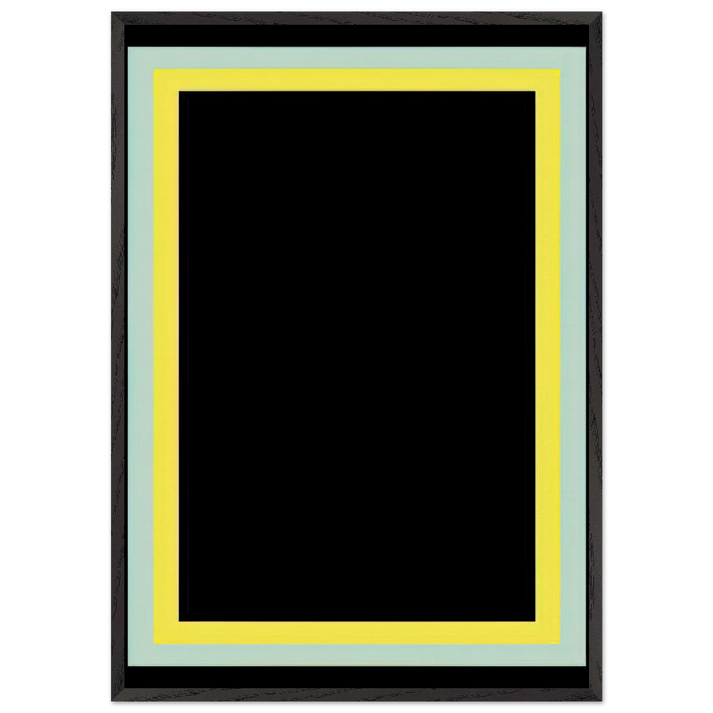 Series Painting 8 - 1966 - Ronnie Landfield 70x100 cm / 28x40 inches Framed Art Print – Black Wooden Frame