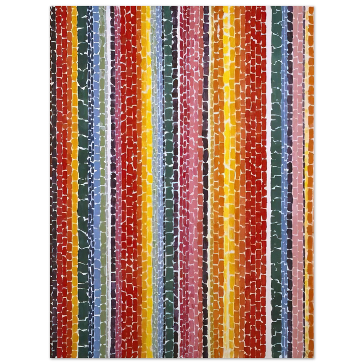 Alma Woodsey Thomas - EARTH SERMON BEAUTY LOVE AND PEACE 1971 75x100 cm / 30x40inches Fine Art Poster