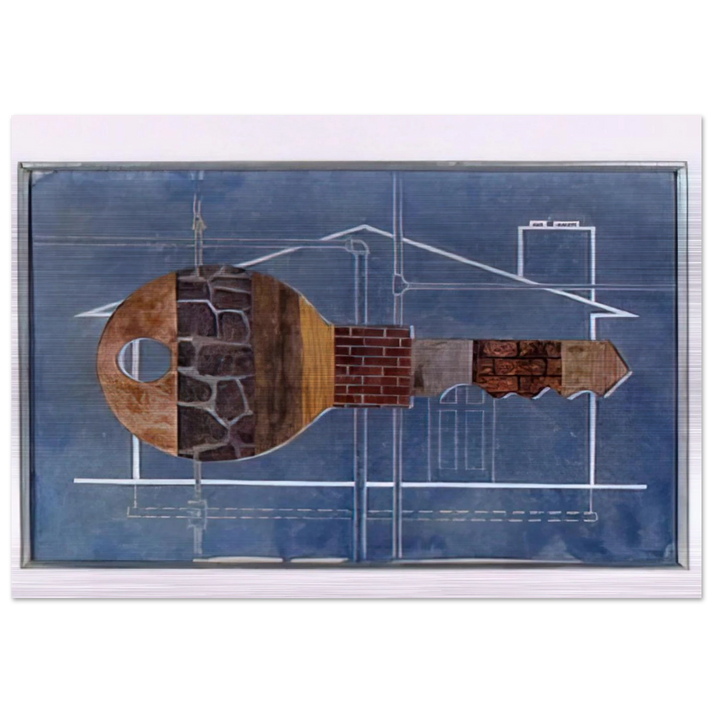 House Key - 1956 - Clarence Holbrook Carter Brushed Aluminum Print - 70x100 cm / 28x40 inches | Clarence Holbrook Carter Aluminum Print | Clarence Holbrook Carter Prints