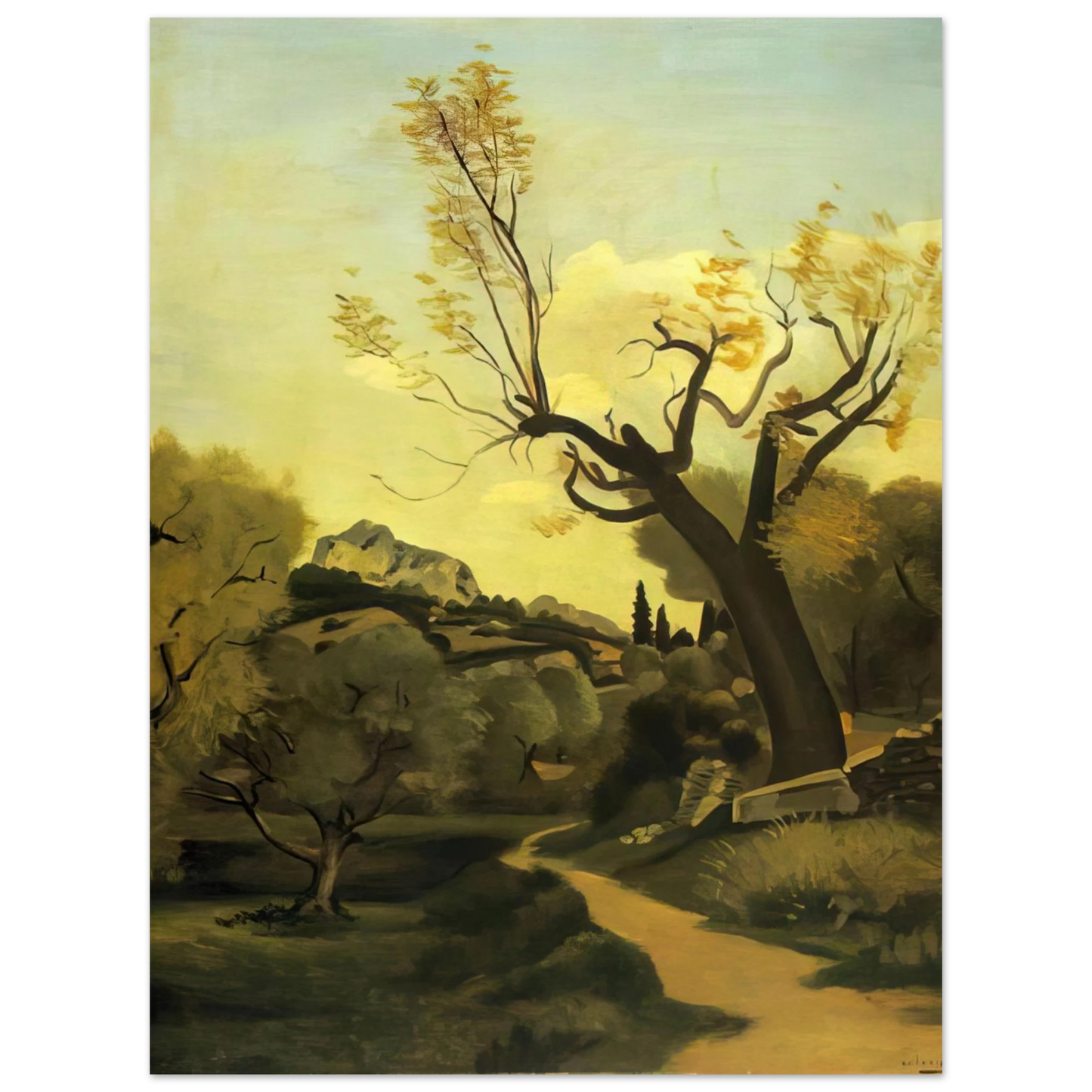 Andre Derain - THE ROAD AND THE TREE Fine Art Poster - Default Title