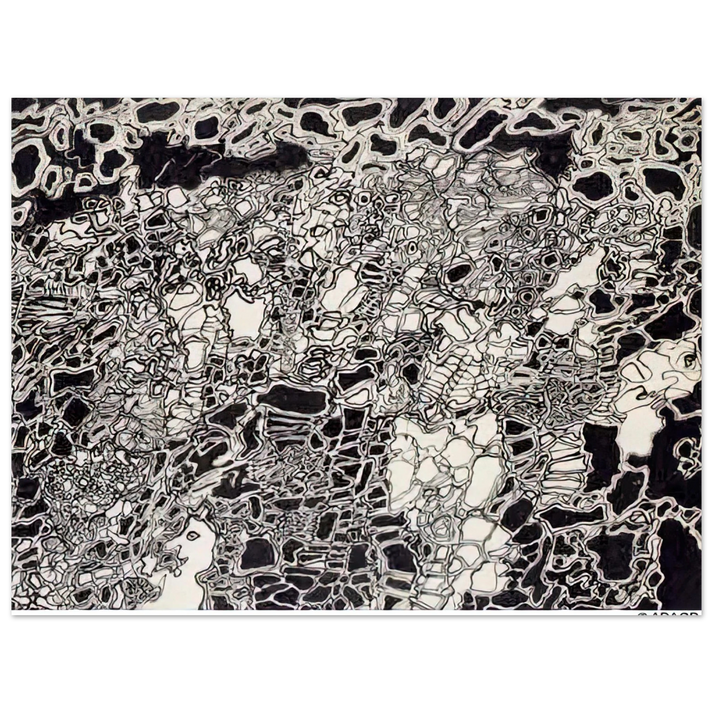 Jean Dubuffet - BRIGHT METEOR 75x100 cm / 30x40inches Fine Art Poster