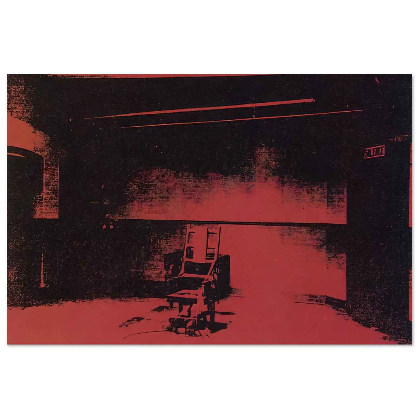 Andy Warhol - Early electric chair Fine Art Poster - 40x60 cm / 16x24 inches