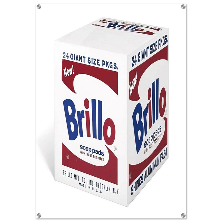 Brillo Soap Pads - Andy Warhol Acrylic Print - 70x100 cm / 28x40″ inches