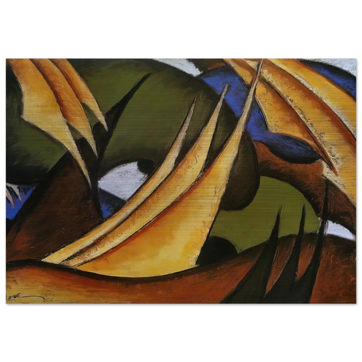Sails - 1912 - Arthur Dove Brushed Aluminum Print - 70x100 cm / 28x40 inches | Arthur Dove Aluminum Print | Arthur Dove Prints