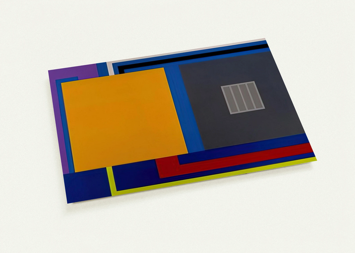 A Perfect World - 1993 By Peter Halley Pack of 10 Post Cards | Peter Halley Post Cards | A6 (10.5 x 14.8 cm) - 4.1 x 5.8 inches
