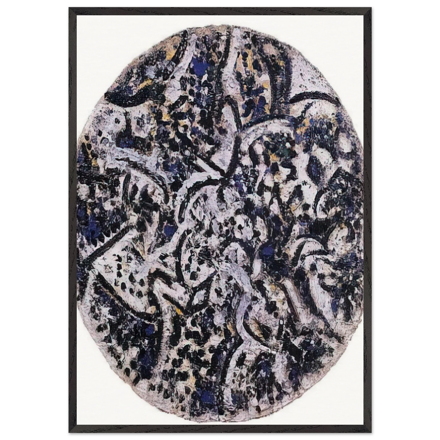 Syllable in the Cosmos - Richard Pousette-Dart 70x100 cm / 28x40 inches Framed Art Print – Black Wooden Frame