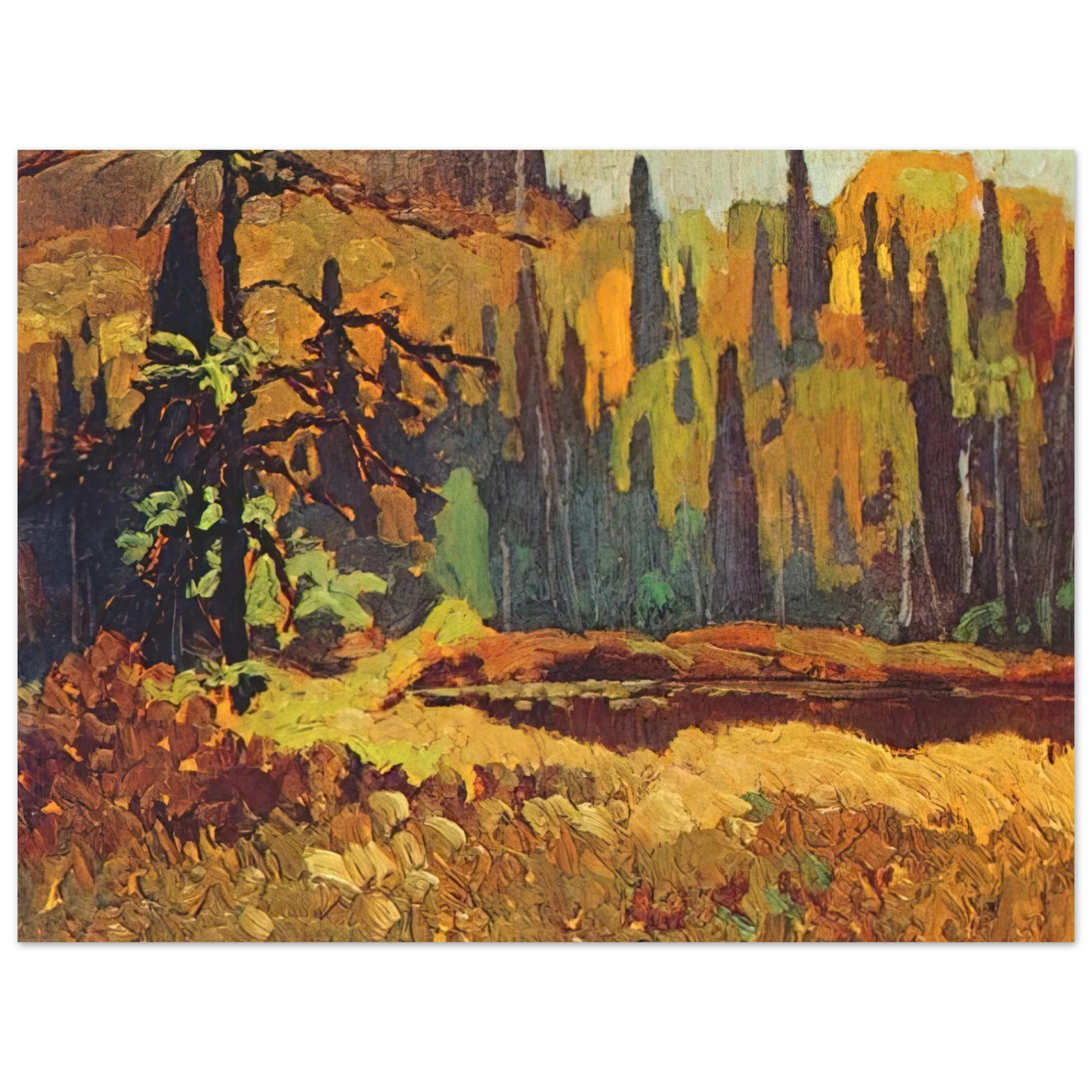 Frank Johnston - Moose Pond - 1918 Fine Art Poster - Default Title