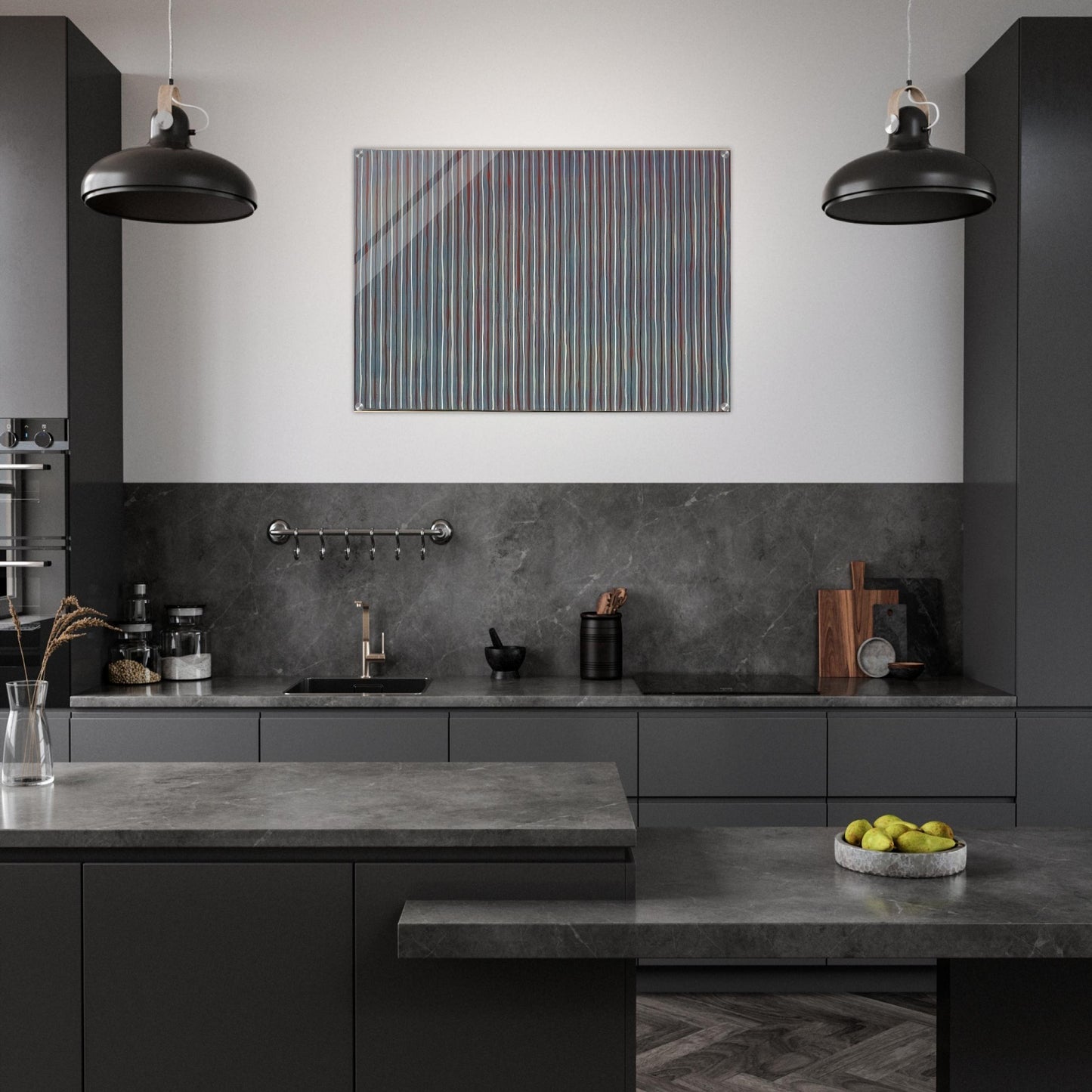 Salute - 1958 - Gene Davis Acrylic Print - 70x100 cm / 28x40″ inches