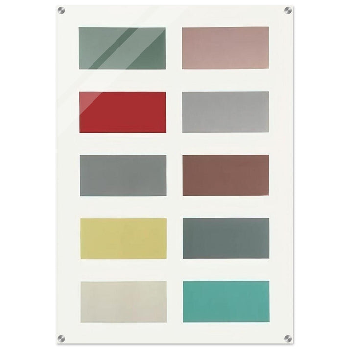 TEN COLOURS 1966 - Gerhard Richter Acrylic Print - 70x100 cm / 28x40″ inches
