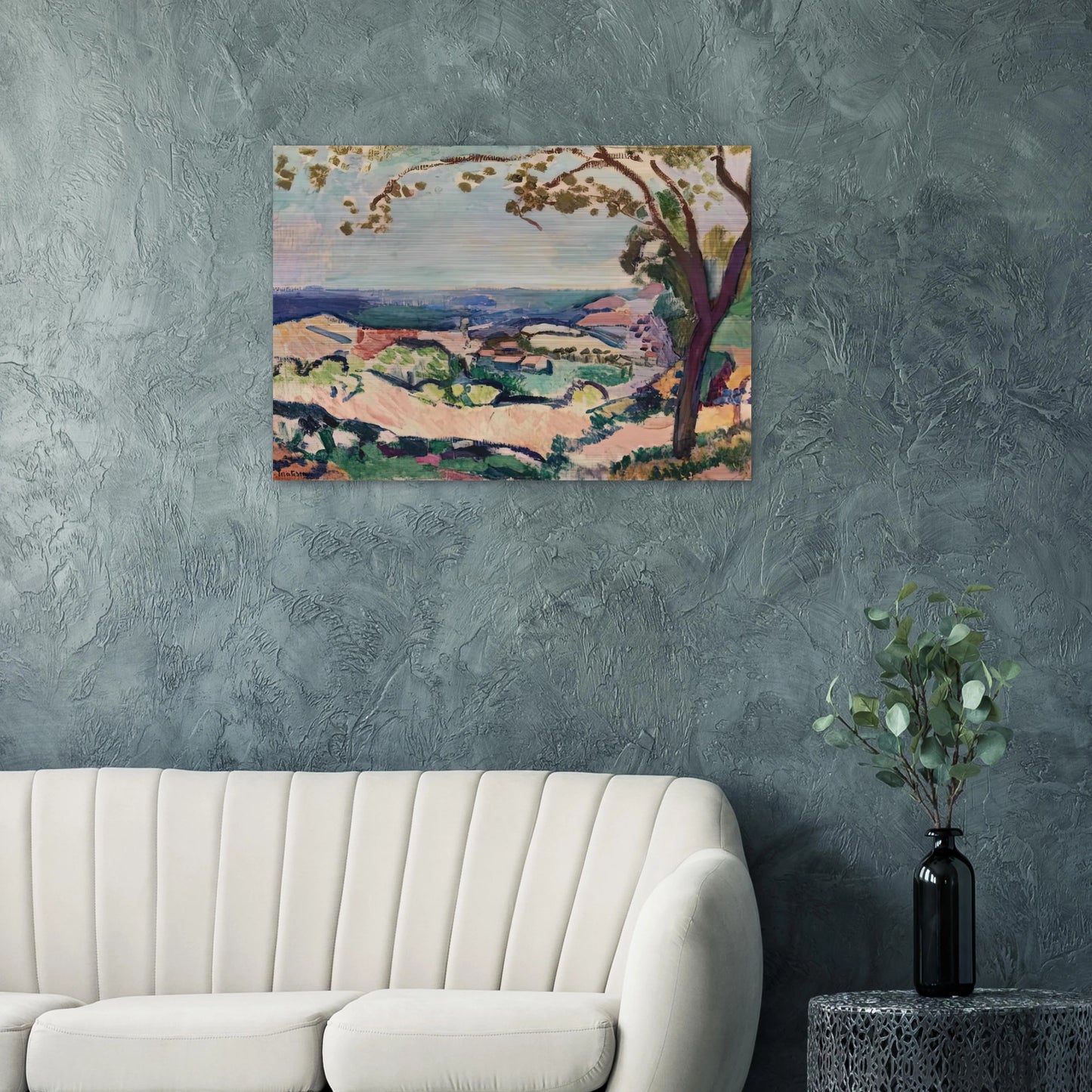 COLLIOURE LANDSCAPE 1906 - Henri Matisse Brushed Aluminum Print - 70x100 cm / 28x40 inches | Henri Matisse Aluminum Print | Henri Matisse Prints