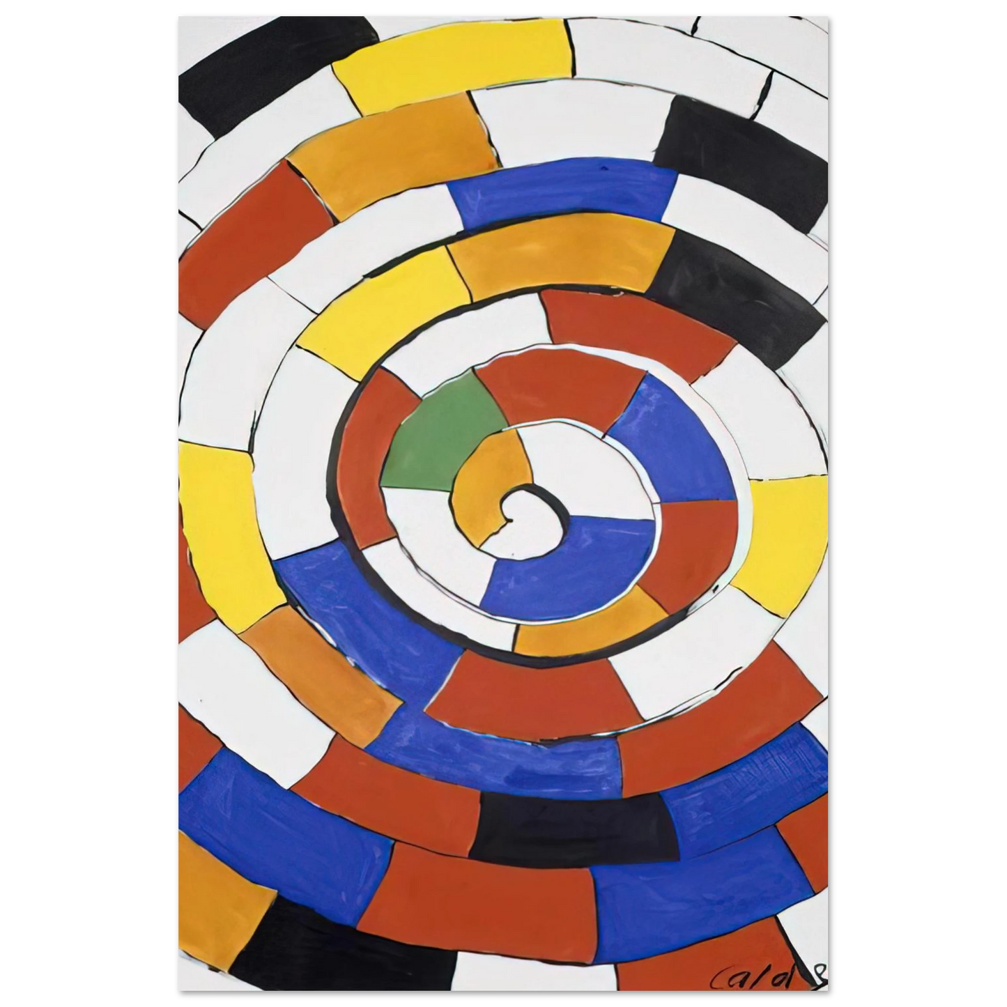 Alexander Calder - SPIRAL 1970 Fine Art Poster - 40x60 cm / 16x24 inches