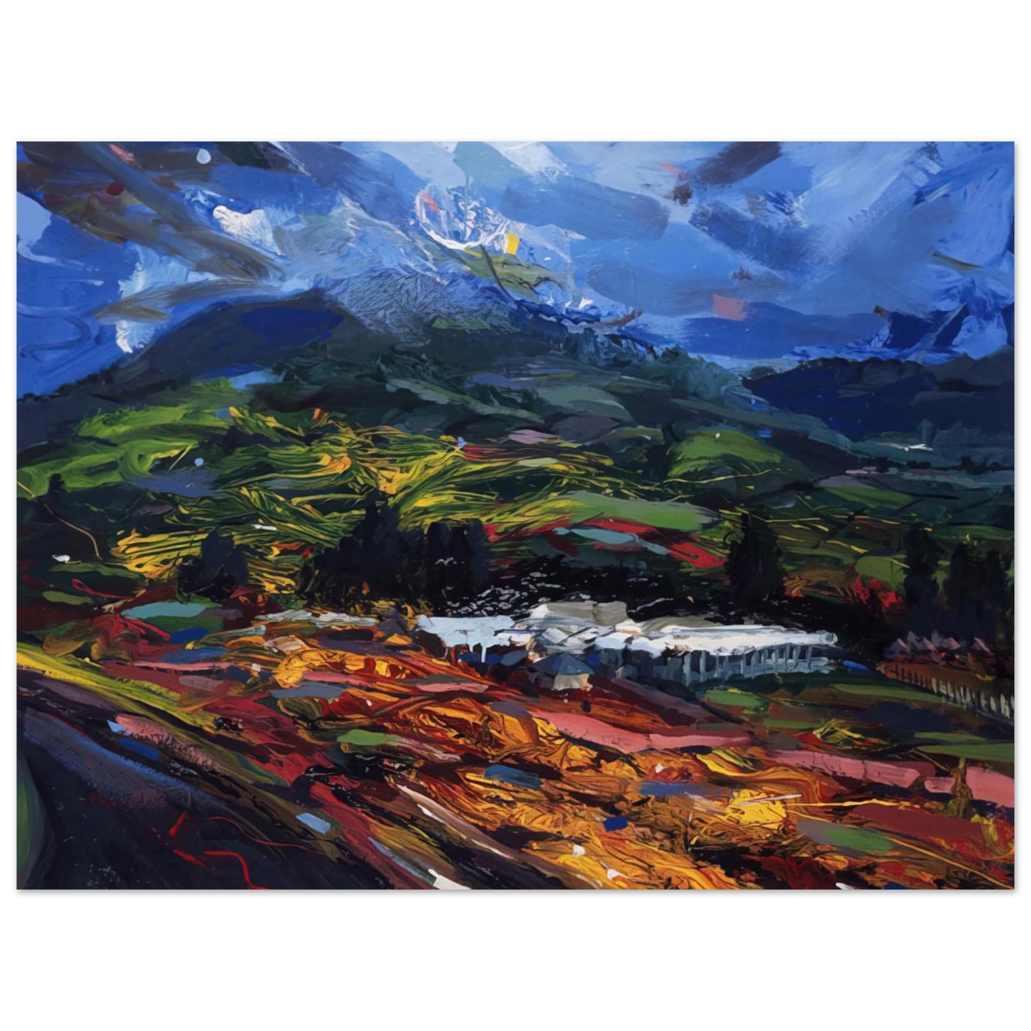 Gebre Kristos Desta - Untitled - Abstract Expressionism, Neo-Expressionism Fine Art Poster - Default Title