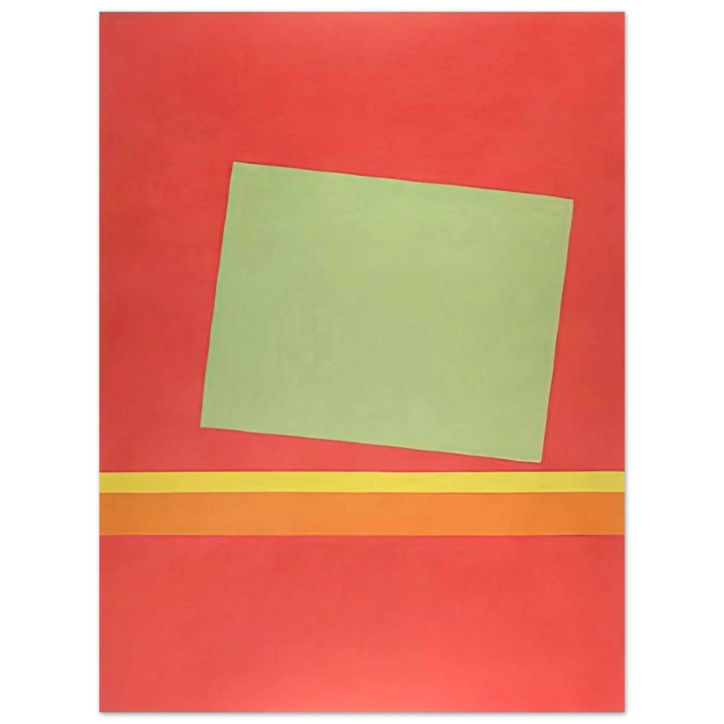Theodoros Stamos - Homage to Milton Avery - Sun-Box III - 1969 Fine Art Poster - Default Title