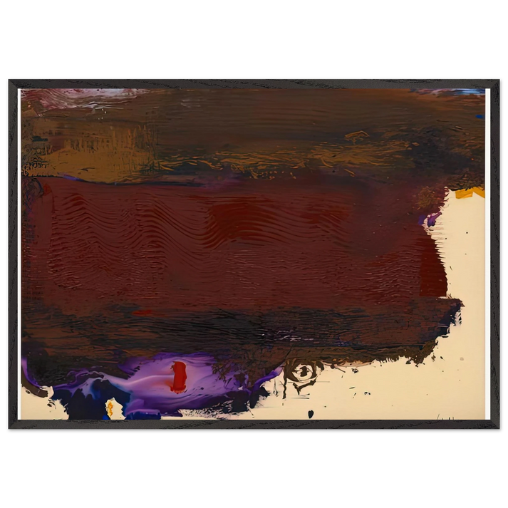Requiem 1992- - Helen Frankenthaler 70x100 cm / 28x40 inches Framed Art Print – Black Wooden Frame