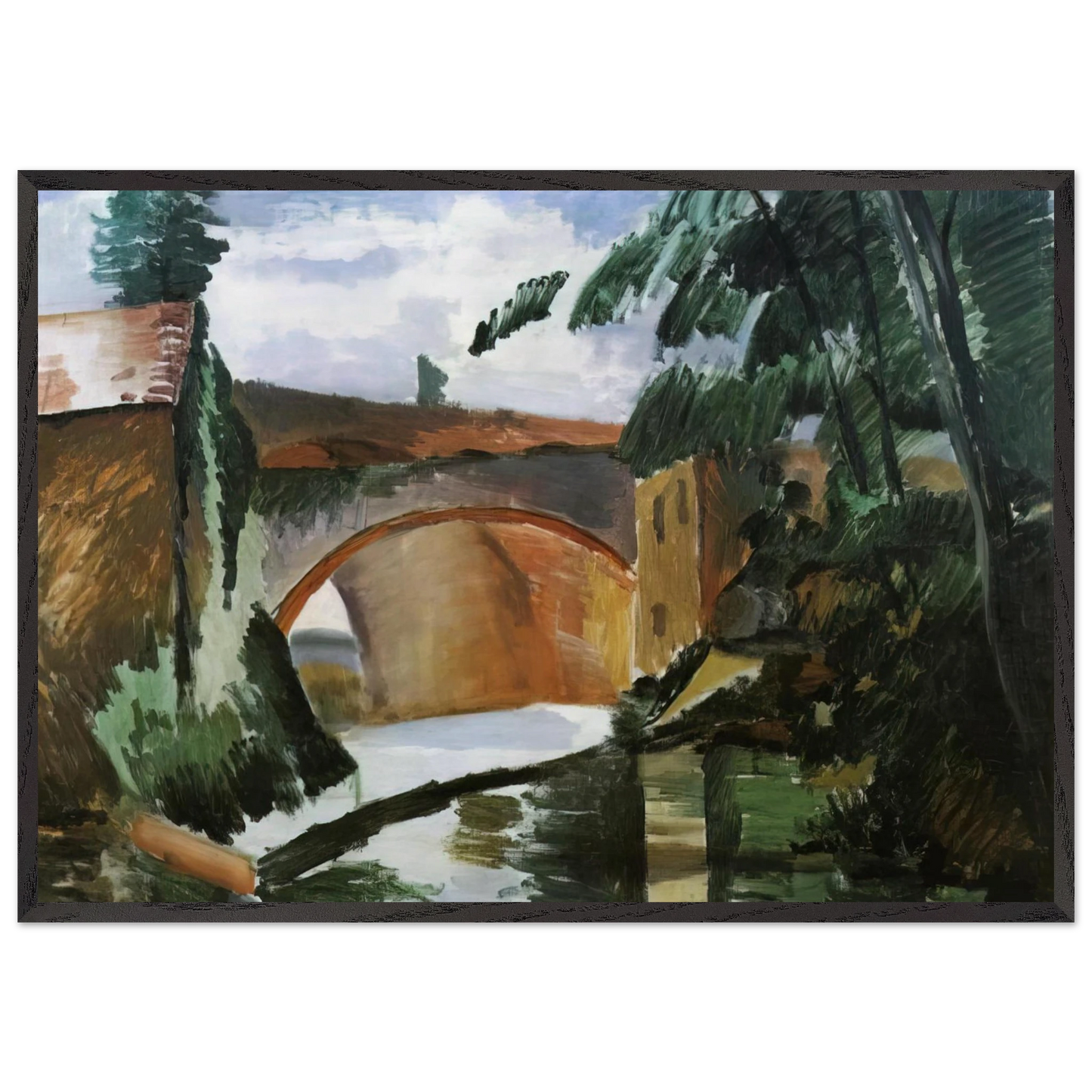 THE RIVER 1912 - Andre Derain Framed Art Print – Black Wooden Frame - Default Title - -Framed Art Print