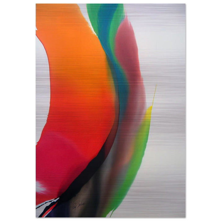 Phenomena Montezuma's Band - 1972 - Paul Jenkins Brushed Aluminum Print - 70x100 cm / 28x40 inches | Paul Jenkins Aluminum Print | Paul Jenkins Prints