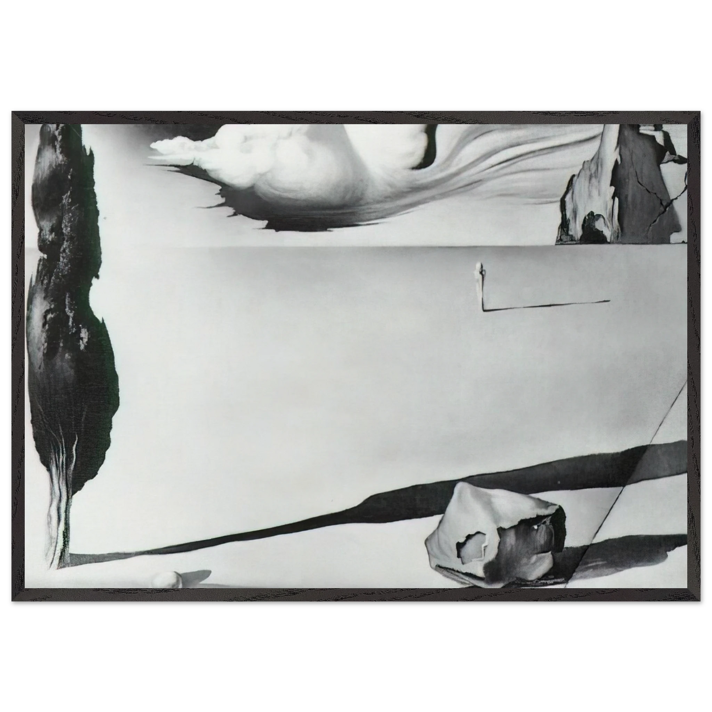 DESIGN FOR THE SET OF THE FILM SPELLBOUND - Salvador Dali Framed Art Print – Black Wooden Frame - Default Title - -Framed Art Print