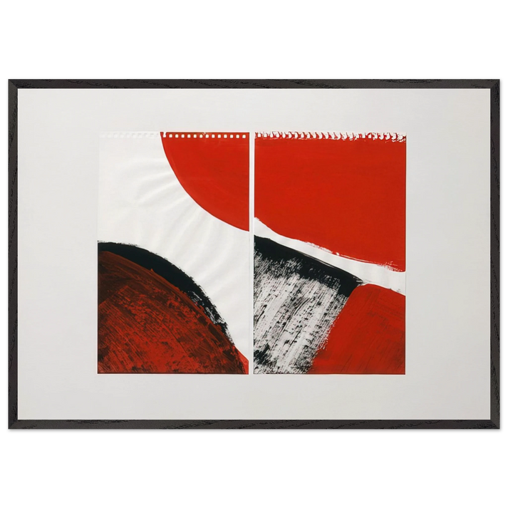 WHO KNOWS THE BEGINNING AND WHO KNOWS THE END II 1976 - Blinky Palermo 70x100 cm / 28x40 inches Framed Art Print – Black Wooden Frame