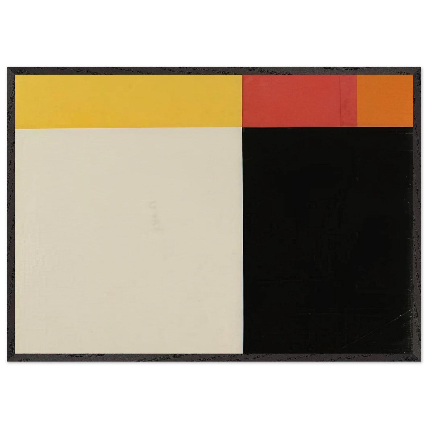 Study for Tiger - Ellsworth Kelly Framed Art Print – Black Wooden Frame - Default Title - -Framed Art Print