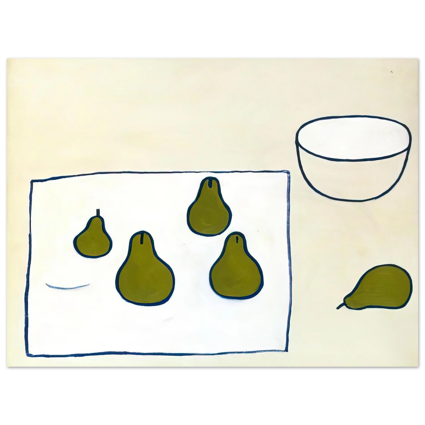 William Scott - Five Pears - 1976 Fine Art Poster - Default Title