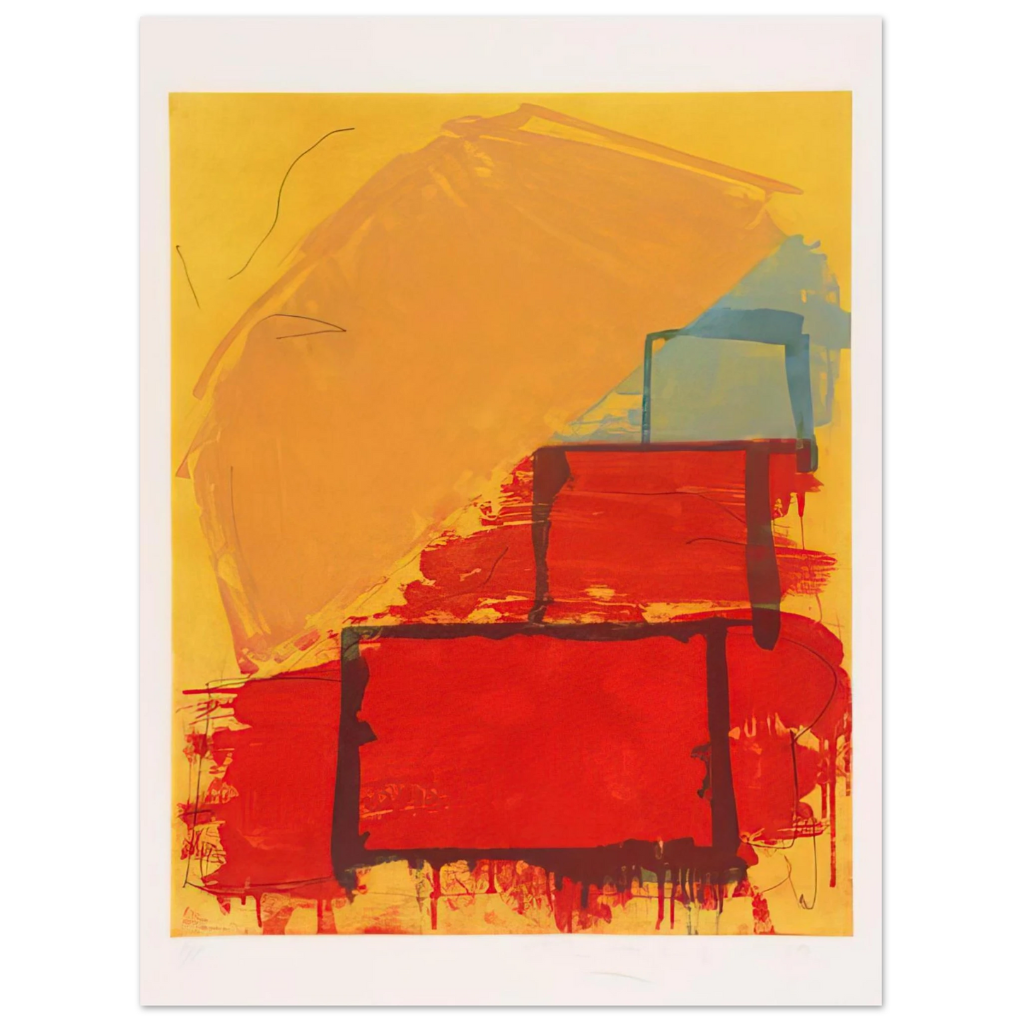 John Hoyland - Trickster - 1979 Fine Art Poster - Default Title