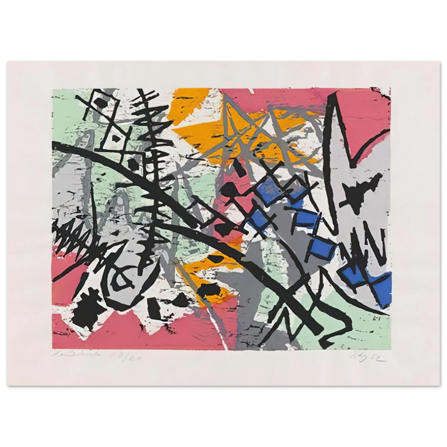 Ernst Wilhelm Nay - Farbholzschnitt 1952-4 - 1952 Fine Art Poster - Default Title