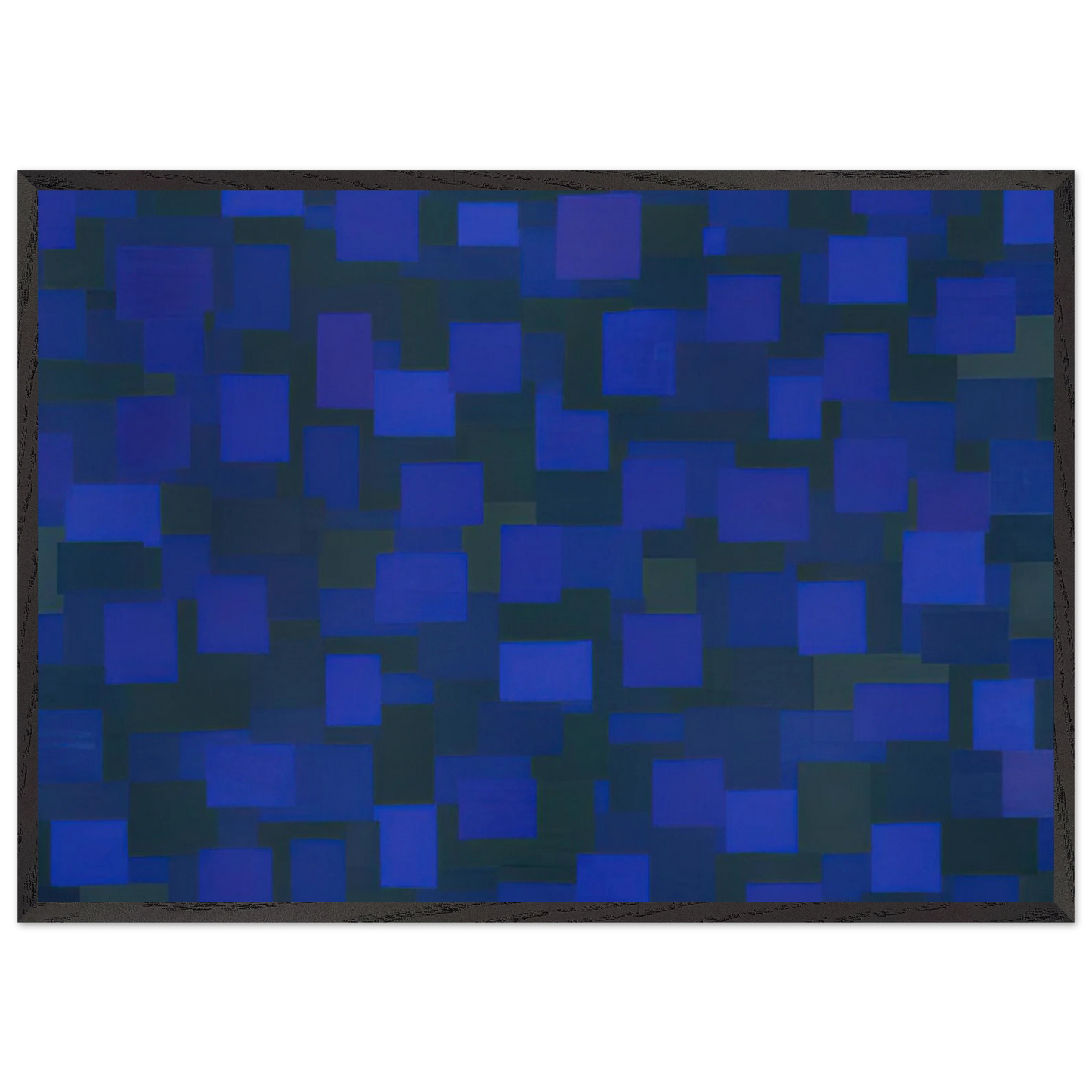 Number 88 Blue - 1950 - Ad Reinhardt Framed Art Print – Black Wooden Frame - Default Title - -Framed Art Print