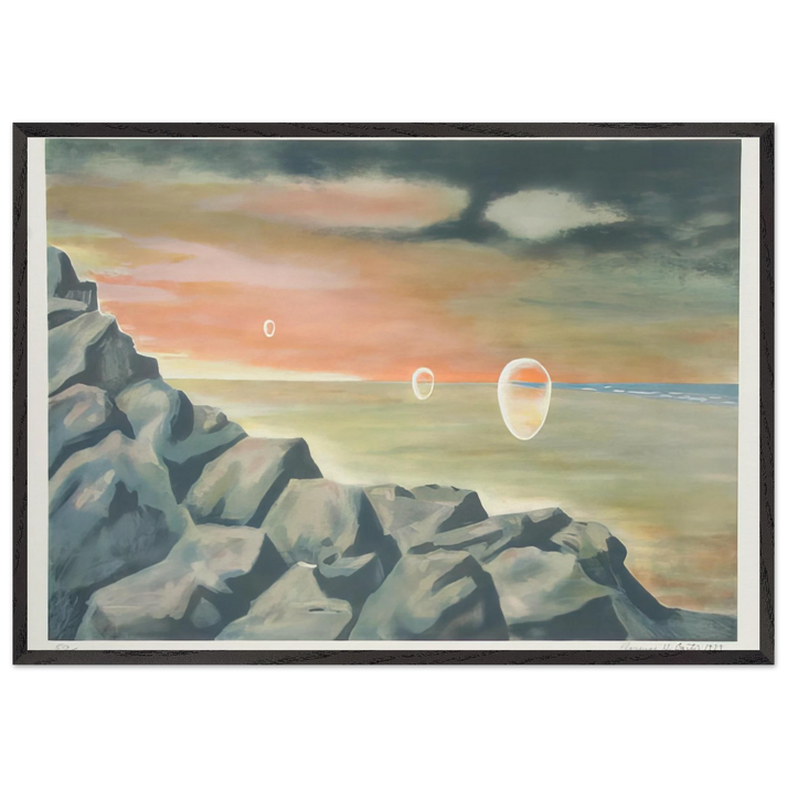 Eschantos 21 - Magic Realism - Clarence Holbrook Carter 70x100 cm / 28x40 inches Framed Art Print – Black Wooden Frame