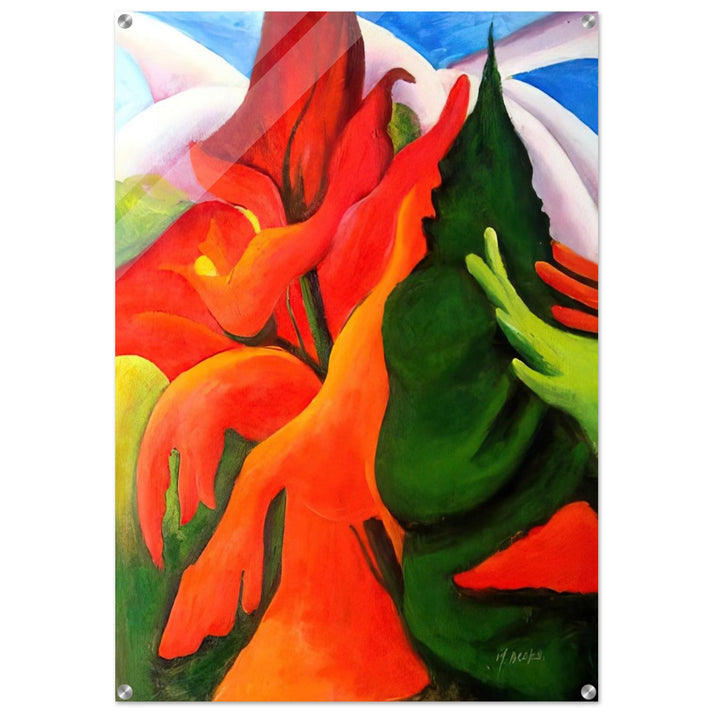 Melting Volcano - Georgia O'Keeffe Acrylic Print - 70x100 cm / 28x40″ inches | Georgia O'Keeffe Wall Art | Georgia O'Keeffe Prints