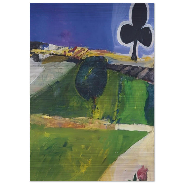 Landscape with Figure - Richard Diebenkorn Brushed Aluminum Print - 70x100 cm / 28x40 inches | Richard Diebenkorn Aluminum Print | Richard Diebenkorn Prints