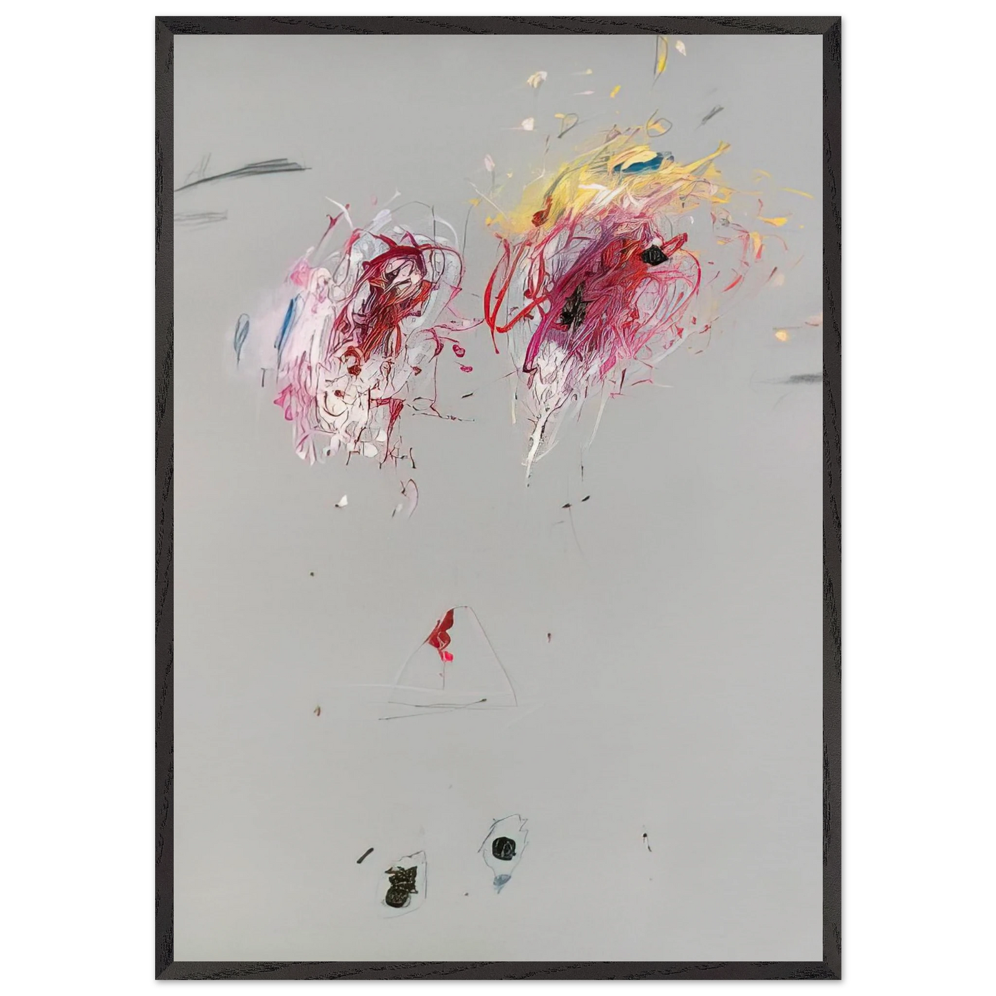 Nine Discourses on Commodus Part IV - Cy Twombly Framed Art Print – Black Wooden Frame - Default Title - -Framed Art Print