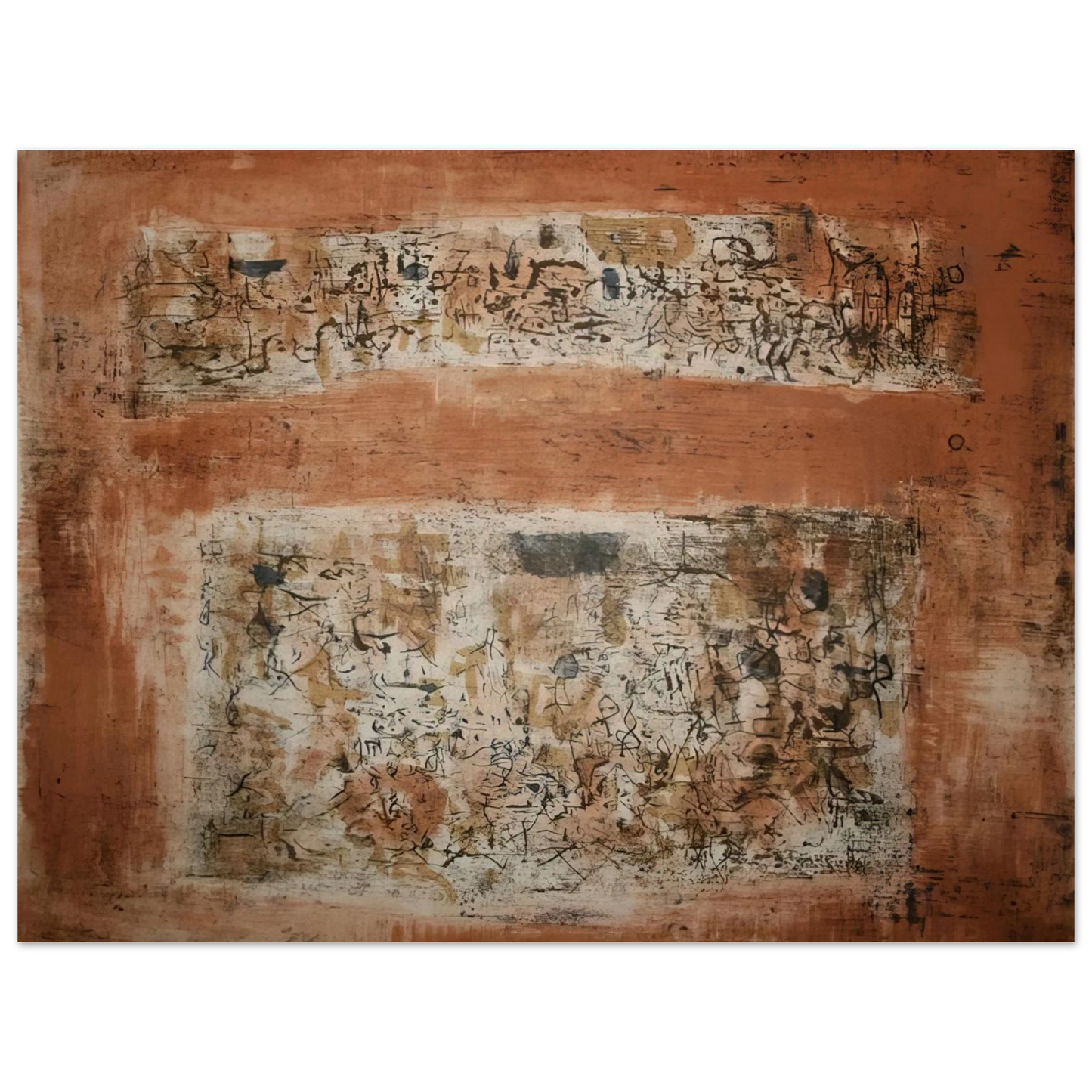 Zao Wou-Ki - ENTRE DEUX VILLES 1955 Fine Art Poster - Default Title