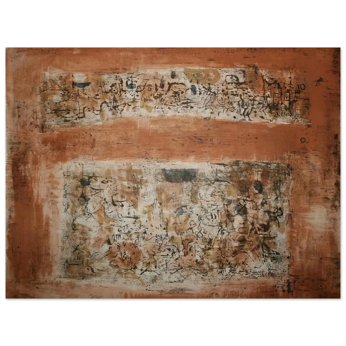 Zao Wou-Ki - ENTRE DEUX VILLES 1955 75x100 cm / 30x40inches Fine Art Poster