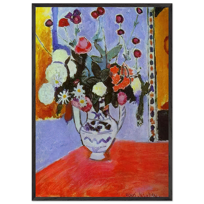 A BUNCH OF FLOWERS 1907 - Henri Matisse 70x100 cm / 28x40 inches Framed Art Print – Black Wooden Frame