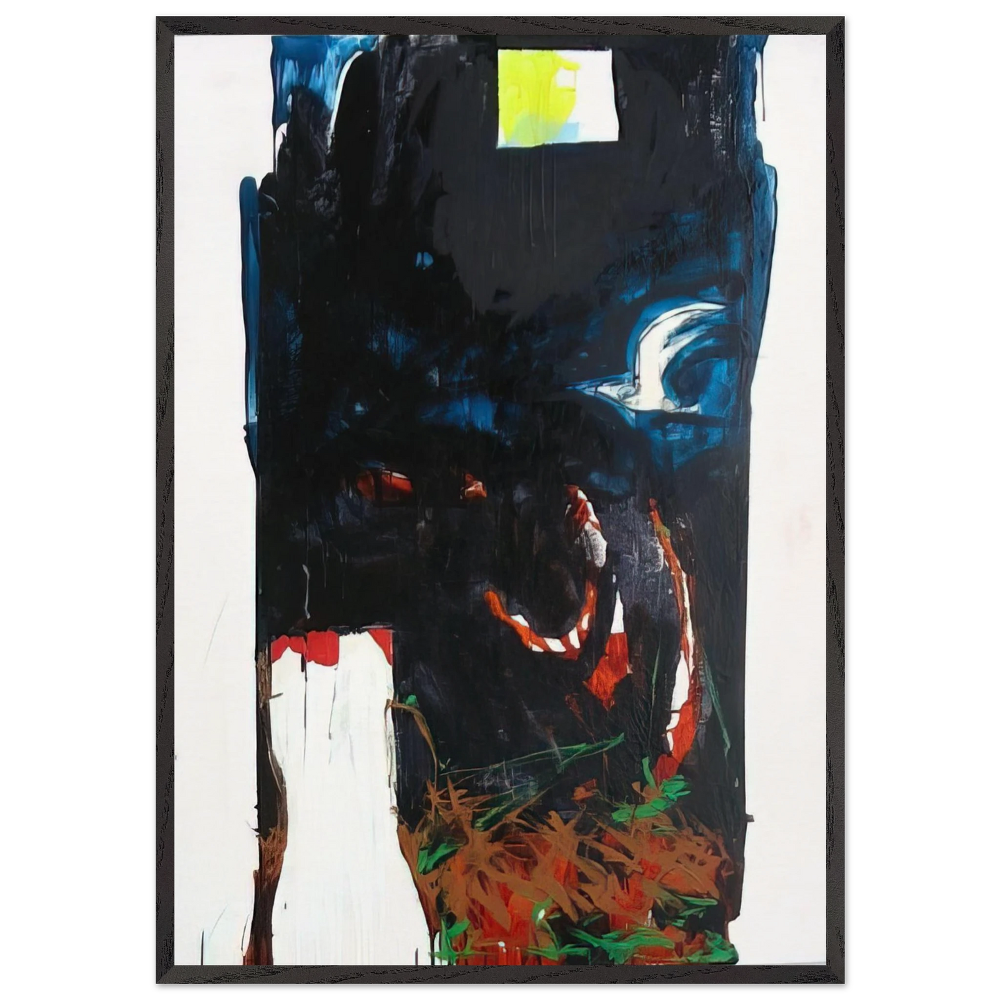 Nottetempo - 1991 - Mario Schifano 70x100 cm / 28x40 inches Framed Art Print – Black Wooden Frame