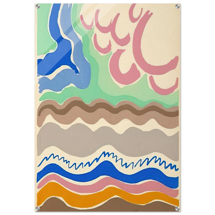 COMPOSITIONS COLORS IDEAS 14 - Sonia Delaunay Acrylic Print - 70x100 cm / 28x40″ inches