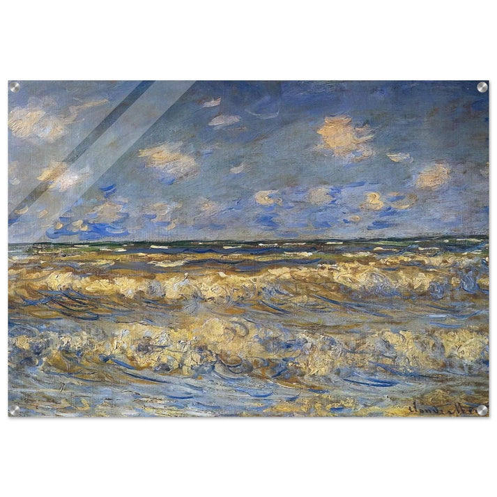 Rough Sea - claude monet Acrylic Print - 70x100 cm / 28x40″ inches | claude monet Wall Art | claude monet Prints