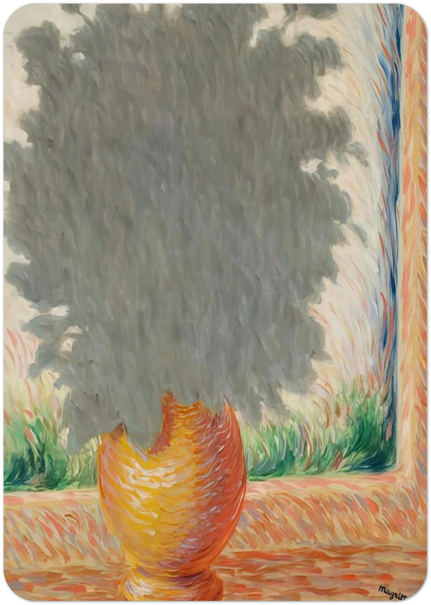 LIGHTNING 1944 By Rene Magritte Pack of 10 Post Cards | Rene Magritte Post Cards | A6 (10.5 x 14.8 cm) - 4.1 x 5.8 inches