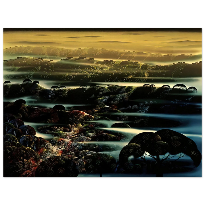 Eyvind Earle - The Valley's Wild 75x100 cm / 30x40inches Fine Art Poster