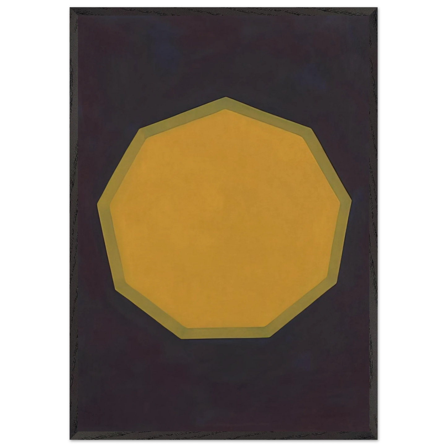 Nine-Sided Figure - Sol LeWitt Framed Art Print – Black Wooden Frame - Default Title - -Framed Art Print