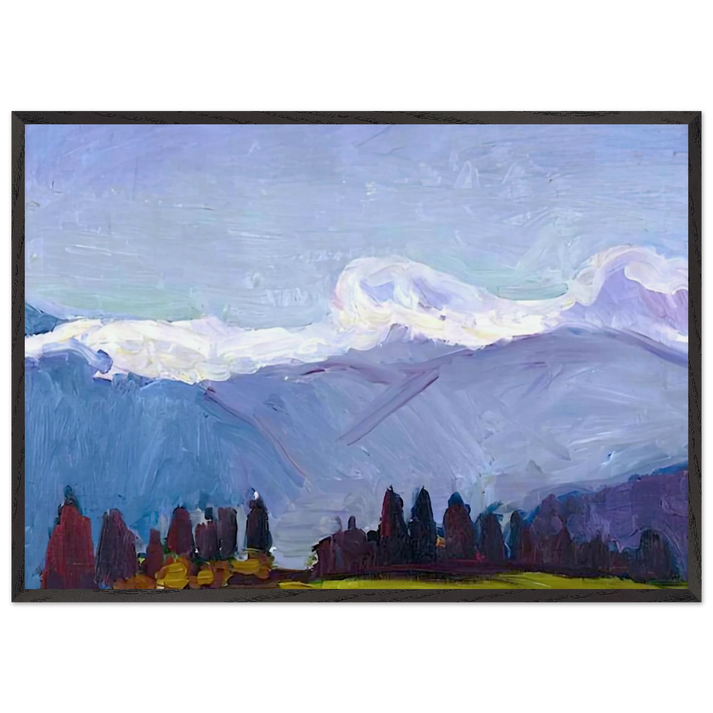 GREEN NEEDLES ON THE CROSS JAVERNAZ 1901 - Henri Matisse 70x100 cm / 28x40 inches Framed Art Print – Black Wooden Frame