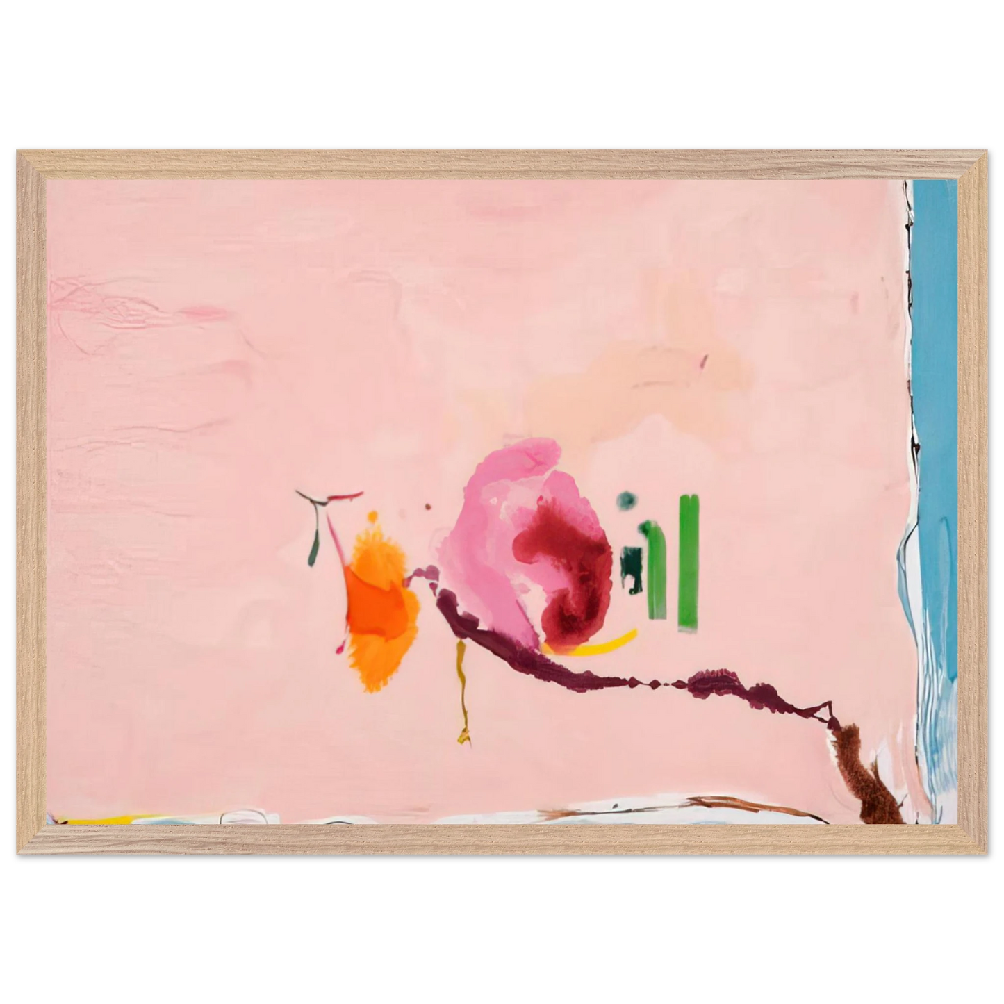 Helen Frankenthaler - Flirt - 1995 Wall art - 28x43 cm / XL (11x17 inches) - Fine Art Poster - -