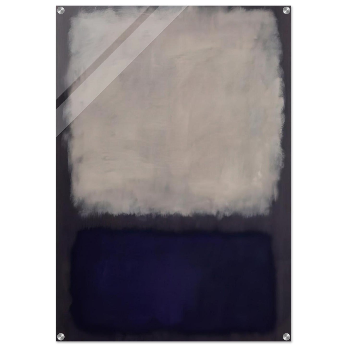 Blue and gray - 1962 - Mark Rothko Acrylic Print - 70x100 cm / 28x40″ inches | Mark Rothko Wall Art | Mark Rothko Prints