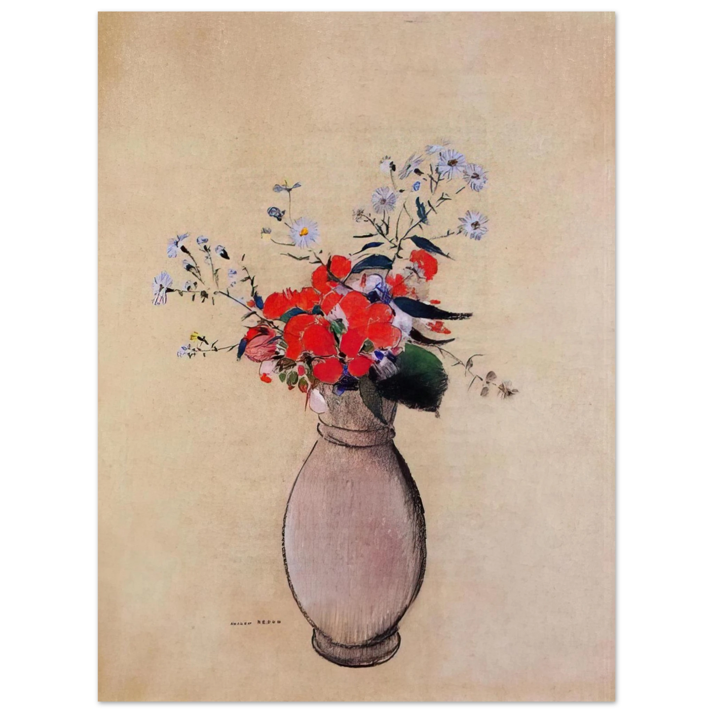 Odilon Redon - BOUQUET OF FLOWERS 2 Fine Art Poster - Default Title