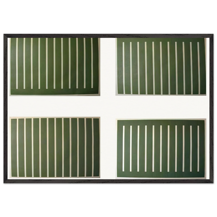 Untitled 207-210 - 1991 - Donald Judd 70x100 cm / 28x40 inches Framed Art Print – Black Wooden Frame