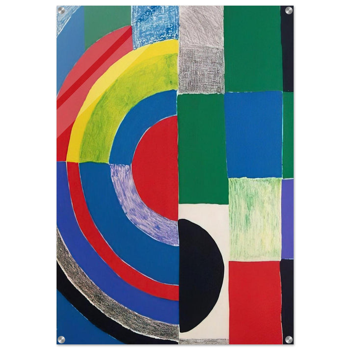 COLOR RHYTHMS - Sonia Delaunay Acrylic Print - 70x100 cm / 28x40″ inches