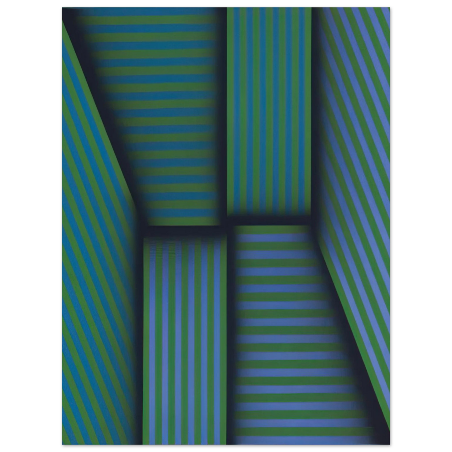 Omar Rayo - Scarlatti's Garden - Op Art Fine Art Poster - Default Title