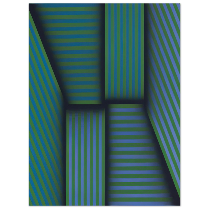 Omar Rayo - Scarlatti's Garden - Op Art 75x100 cm / 30x40inches Fine Art Poster